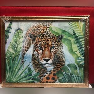 Cheetah print framed lightweight‎ wall art